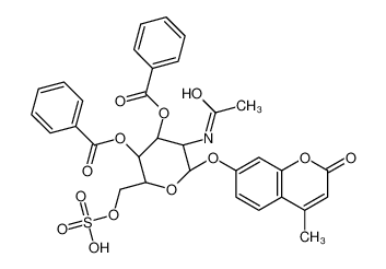 154639-33-5 structure, C32H29NO13S