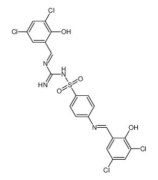 1-[(E)-(3,5-dichloro-6-oxocyclohexa-2,4-dien-1-ylidene)methyl]-2-[4-[[(E)-(3,5-dichloro-6-oxocyclohexa-2,4-dien-1-ylidene)methyl]amino]phenyl]sulfonylguanidine 82654-95-3