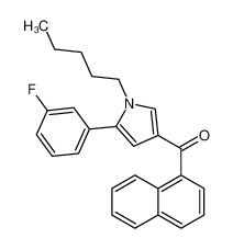 (5-(3-Fluorophenyl)-1-pentyl-1H-pyrrol-3-yl)(naphthalen-1-yl)methanone 914458-31-4