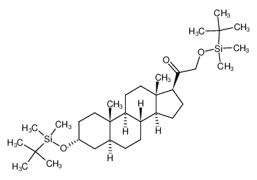 225518-93-4 spectrum, 2-((tert-butyldimethylsilyl)oxy)-1-((3R,5S,8R,9S,10S,13S,14S,17S)-3-((tert-butyldimethylsilyl)oxy)-10,13-dimethylhexadecahydro-1H-cyclopenta[a]phenanthren-17-yl)ethan-1-one