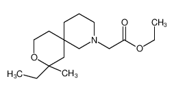 Ethyl (8-ethyl-8-methyl-9-oxa-2-azaspiro[5.5]undec-2-yl)acetate 84360-42-9