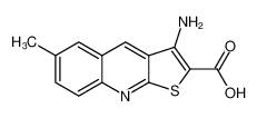 3-amino-6-methylthieno[2,3-b]quinoline-2-carboxylic acid 873437-82-2