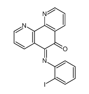 6-(2-iodophenyl)imino-1,10-phenanthrolin-5-one 132142-67-7