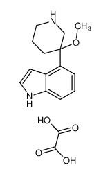 4-(3-methoxypiperidin-3-yl)-1H-indole,oxalic acid 83363-33-1