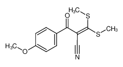 2-(4-methoxybenzoyl)-3,3-bis(methylsulfanyl)prop-2-enenitrile 62455-63-4