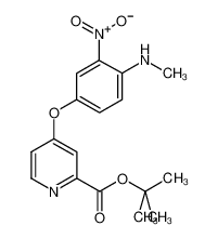 2-Pyridinecarboxylic acid, 4-[4-(methylamino)-3-nitrophenoxy]-, 1,1-dimethylethyl ester 611225-63-9