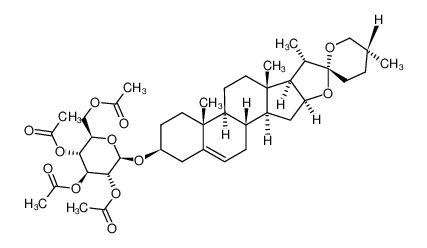 14144-03-7 spectrum, (25R)-3β-(tetra-O-acetyl-β-D-glucopyranosyloxy)-spirost-5-ene