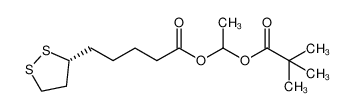 1225192-53-9 (R)-5-[1,2]dithiolan-3-yl-pentanoic acid 2,2-dimethyl-propionyloxyethyl ester