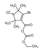 (3-Bromo-4-{[(ethoxycarbonyl)oxy]carbonyl}-2,2,5,5-tetramethyl-2, 5-dihydro-1H-pyrrol-1-yl)oxidanyl 215956-48-2