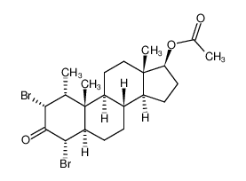 169306-46-1 spectrum, 17β-acetoxy-2α,4α-dibromo-1α-methyl-5α-androstan-3-one