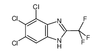 4,5,6-trichloro-2-(trifluoromethyl)-1H-benzimidazole 2338-27-4