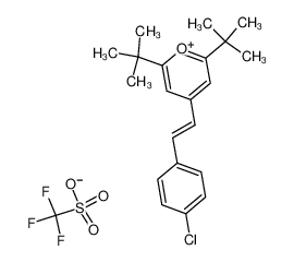 (E)-2,6-Di-tert-butyl-4-<2-(4-chlorophenyl)ethenyl>pyrylium-trifluormethansulfonat 97248-77-6