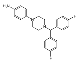 4-[4-[bis(4-fluorophenyl)methyl]piperazin-1-yl]aniline 914349-65-8