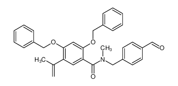 1351815-52-5 2,4-bis(benzyloxy)-N-(4-formylbenzyl)-N-methyl-5-(prop-1-en-2-yl)benzamide