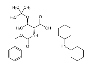 N-cyclohexylcyclohexanamine,(2S,3R)-3-[(2-methylpropan-2-yl)oxy]-2-(phenylmethoxycarbonylamino)butanoic acid 16966-07-7