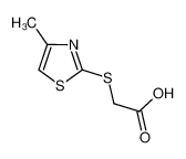 2-[(4-methyl-1,3-thiazol-2-yl)sulfanyl]acetic acid 5685-17-6