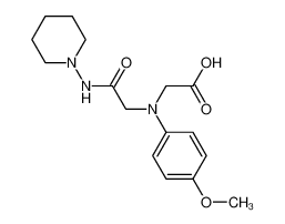 {(4-Methoxyphenyl)[2-oxo-2-(piperidin-1-ylamino)-ethyl]amino}acetic acid 1142204-20-3