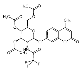 4-Methylumbelliferyl 3,4,6-tri-O-acetyl-2-deoxy-2-trifluoroacetamido-b-D-glucopyranoside 137686-93-2