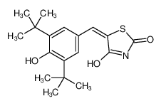 (5Z)-5-[(3,5-ditert-butyl-4-hydroxyphenyl)methylidene]-1,3-thiazolidine-2,4-dione