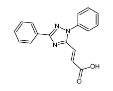 3-(2,5-diphenyl-1,2,4-triazol-3-yl)prop-2-enoic acid 89060-70-8