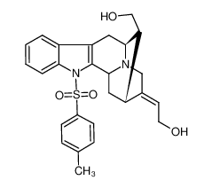 128466-34-2 spectrum, (E)-2-((10R,11S,11aS)-11-(hydroxymethyl)-5-tosyl-10,11,11a,12-tetrahydro-6,10-methanoindolo[3,2-b]quinolizin-9(5H,6H,8H)-ylidene)ethanol