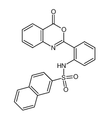 N-[2-(4-氧代-4H-3,1-苯丙恶嗪-2-基)苯基]-2-萘磺酰胺