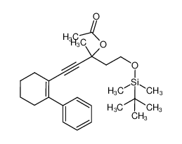 932393-76-5 acetic acid 1-[2-(tert-butyl-dimethyl-silanyloxy)-ethyl]-1-methyl-3-(2-phenyl-cyclohex-1-enyl)-prop-2-ynyl ester