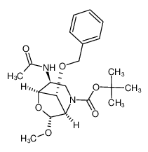 105266-01-1 (1R,4S,5S,7R,8R)-4-Acetylamino-8-benzyloxy-7-methoxy-6-oxa-2-aza-bicyclo[3.2.1]octane-2-carboxylic acid tert-butyl ester