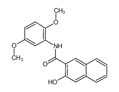 N-(2,5-dimethoxyphenyl)-3-hydroxynaphthalene-2-carboxamide 92-73-9