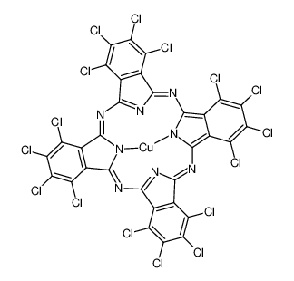 1328-53-6 structure, C32Cl16CuN8