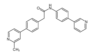 2-[4-(2-methylpyridin-4-yl)phenyl]-N-(4-pyridin-3-ylphenyl)acetamide 1243243-89-1