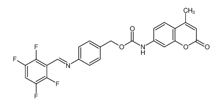 1242954-85-3 4-(2,3,5,6-tetrafluorobenzylideneamino)benzyl 4-methylcoumarin-7-ylcarbamate