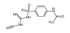 39532-75-7 4-acetylamino-N-cyanocarbamimidoyl-benzenesulfonamide