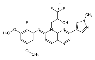 1431870-10-8 structure, C22H20F4N6O3