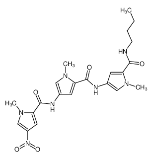 207128-74-3 N-butyl-1-methyl-4-[1-methyl-4-(1-methyl-4-nitropyrrole-2-carboxamido)pyrrole-2-carboxamido]pyrrole-2-carboxamide