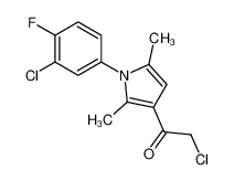 2-chloro-1-[1-(3-chloro-4-fluorophenyl)-2,5-dimethylpyrrol-3-yl]ethanone 315710-83-9