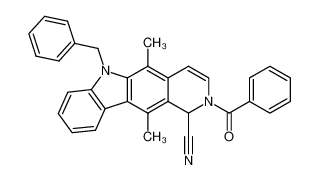 74606-39-6 spectrum, 2-benzoyl-6-benzyl-5,11-dimethyl-2,6-dihydro-1H-pyrido[4,3-b]carbazole-1-carbonitrile