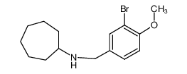 N-(3-溴-4-甲氧基苄基)环庚胺