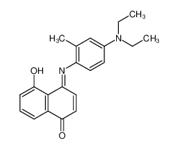 5-Hydroxy-naphthochinon-(1,4)-<2-methyl-4-diethylamino-anil>-(4)