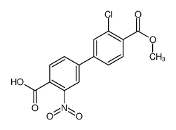 4-(3-chloro-4-methoxycarbonylphenyl)-2-nitrobenzoic acid 1261915-80-3