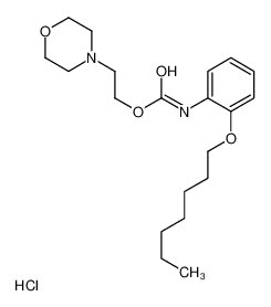 102609-68-7 2-morpholin-4-ylethyl N-(2-heptoxyphenyl)carbamate,hydrochloride