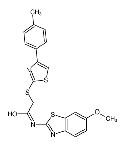 606089-12-7 structure, C20H17N3O2S3