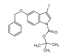 2-Methyl-2-propanyl 5-(benzyloxy)-3-iodo-1H-indole-1-carboxylate 914349-29-4