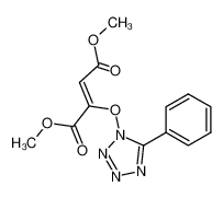 124313-67-3 dimethyl 5-phenyl-1-tetrazolyloxy-1,2-ethylenedicarboxylate