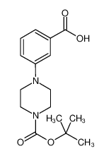 3-[4-[(2-methylpropan-2-yl)oxycarbonyl]piperazin-1-yl]benzoic acid 193818-13-2