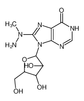 8-[amino(methyl)amino]-9-[3,4-dihydroxy-5-(hydroxymethyl)oxolan-2-yl]-3H-purin-6-one 69302-05-2