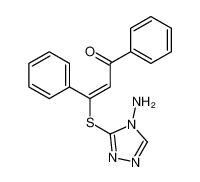 126335-01-1 3-[(4-amino-1,2,4-triazol-3-yl)sulfanyl]-1,3-diphenylprop-2-en-1-one