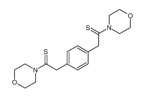 1-morpholin-4-yl-2-[4-(2-morpholin-4-yl-2-sulfanylideneethyl)phenyl]ethanethione 30038-80-3