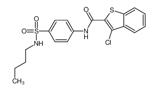 N-[4-(Butylsulfamoyl)phenyl]-3-chloro-1-benzothiophene-2-carboxam ide 600122-47-2