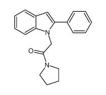 2-(2-phenylindol-1-yl)-1-pyrrolidin-1-ylethanone